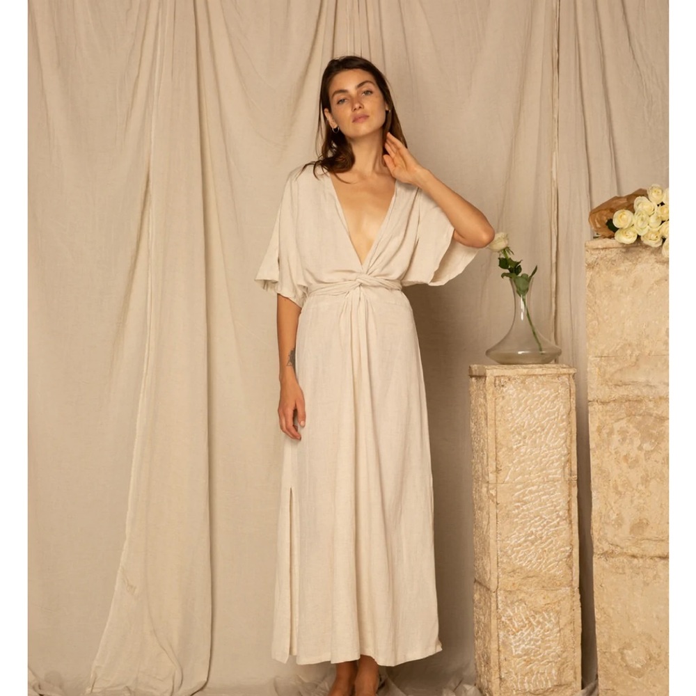 ISO Opia Harper Wrap dress natural